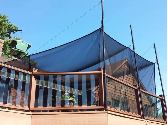 Red de protección solar para patio simple, conveniente y rentable