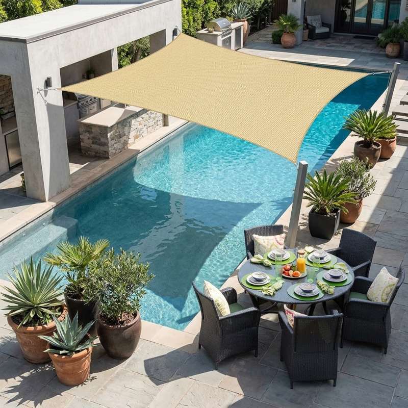 Productos de sombrilla para el hogar HDPE Shade Sail
